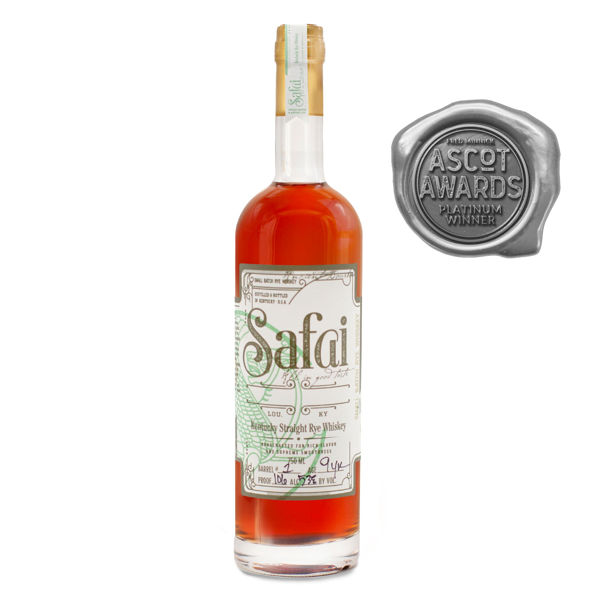 Safai Kentucky Straight Rye Whiskey